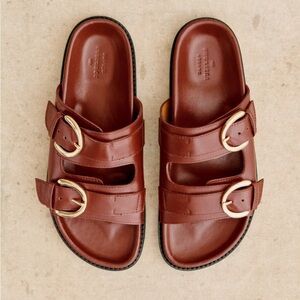 Sezane Lenny leather mules